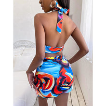 Load image into Gallery viewer, Sexy printed one-piece leisure vacation ladies swimsuit