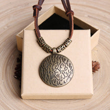 Load image into Gallery viewer, Ethnic Style Retro Round Twelve Zodiac Sweater Chain Art Versatile Necklace Pendant Fashion Pendant Accessories