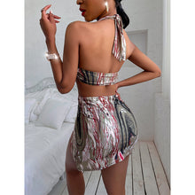 Load image into Gallery viewer, Sexy printed one-piece leisure vacation ladies swimsuit