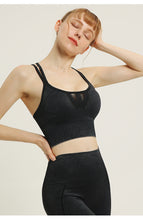 Load image into Gallery viewer, Solid Color Sports Beauty Back Underwear Shockproof Gathering Yoga Wear Sports Bra Seamless Washable Fitness Vest