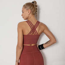 Load image into Gallery viewer, Yoga Breathable High-bounce Dry Sports Bra Vest Sports Fitness Wear Tights Running Yoga Clothes Women's Sports Top