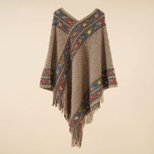 Load image into Gallery viewer, Spring and Autumn New Loose Pullover Knitted Shawl Ethnic Style Pullover Cape