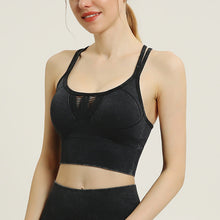 Load image into Gallery viewer, Solid Color Sports Beauty Back Underwear Shockproof Gathering Yoga Wear Sports Bra Seamless Washable Fitness Vest