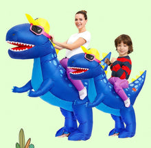 Load image into Gallery viewer, Halloween children's costume dinosaur inflatable clothes adult kids dinosaur clothes mounts Tyrannosaurus Christmas