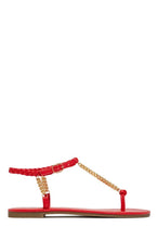 Load image into Gallery viewer, Breathable Large Size Clip Finger Chain Viscose Sandals Sandals Casual Everyday Women's Shoes Roman Shoes