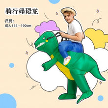 Load image into Gallery viewer, Halloween children's costume dinosaur inflatable clothes adult kids dinosaur clothes mounts Tyrannosaurus Christmas