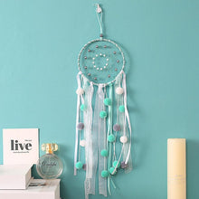 Load image into Gallery viewer, Original silver gray dream catcher 2 ring Indian feather hanging art gifts to bestie friends creative valentine's day gifts