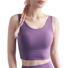 Load image into Gallery viewer, Full Cup Shockproof Sports Bra Gym Brassiere sport femme Fitness Push Up Sport Bra Yoga Tops U Back