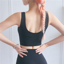 Load image into Gallery viewer, Full Cup Shockproof Sports Bra Gym Brassiere sport femme Fitness Push Up Sport Bra Yoga Tops U Back