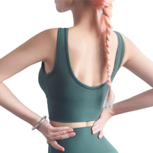 Load image into Gallery viewer, Full Cup Shockproof Sports Bra Gym Brassiere sport femme Fitness Push Up Sport Bra Yoga Tops U Back