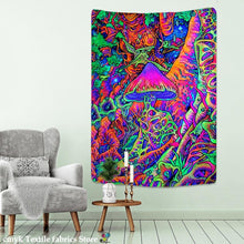 Load image into Gallery viewer, Psychedelic Mushroom Indian Mandala Tapestry Wall Hanging Bohemian Gypsy Psychedelic Tapiz Witchcraft Tapestry