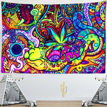 Load image into Gallery viewer, Psychedelic Mushroom Indian Mandala Tapestry Wall Hanging Bohemian Gypsy Psychedelic Tapiz Witchcraft Tapestry