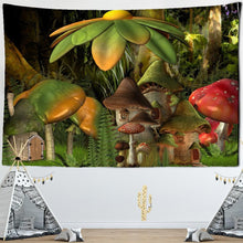 Load image into Gallery viewer, Psychedelic Mushroom Indian Mandala Tapestry Wall Hanging Bohemian Gypsy Psychedelic Tapiz Witchcraft Tapestry