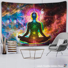 Load image into Gallery viewer, Psychedelic Tapestry Wall Hanging Bohemian Hippie Witchcraft TAPIZ Art Science Fiction Tarot Room Home Decor