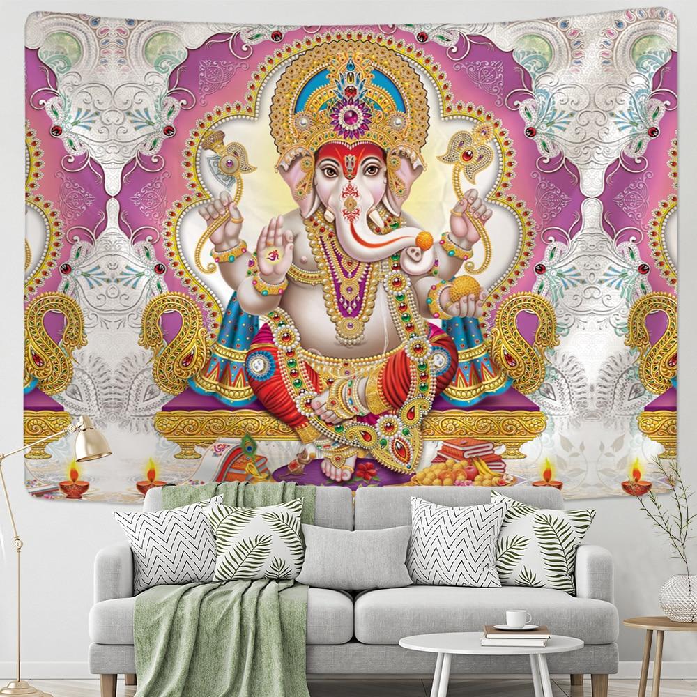 Psychedelic Mushroom Mandala Tapestry Wall Hanging Bohemian Gypsy