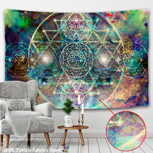 Load image into Gallery viewer, Psychedelic Tapestry Wall Hanging Bohemian Hippie Witchcraft TAPIZ Art Science Fiction Tarot Room Home Decor