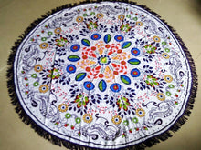 Load image into Gallery viewer, Attractive Bohemia Floral Round Shawl Beach Towel Mat