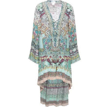 Load image into Gallery viewer, Casual Color Block V-Neckline Above Knee A-line Dress