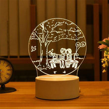 Load image into Gallery viewer, Romantic Love 3D Acrylic Led Lamp for Home Children's Night Light Table Lamp Birthday Party Decor Valentine's Day Bedside Lamp