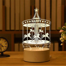 Load image into Gallery viewer, Romantic Love 3D Acrylic Led Lamp for Home Children's Night Light Table Lamp Birthday Party Decor Valentine's Day Bedside Lamp