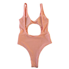 Load image into Gallery viewer, Solid Color Sexy Hollow Solid One-piece Swimwear