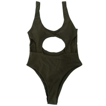 Load image into Gallery viewer, Solid Color Sexy Hollow Solid One-piece Swimwear