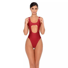 Load image into Gallery viewer, Solid Color Sexy Hollow Solid One-piece Swimwear