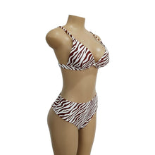 Load image into Gallery viewer, Two Colors Leopard High Waist Ladies Bikini Two-piece