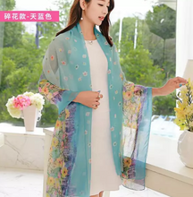 Load image into Gallery viewer, 24 Color Printed Shawl Seaside Sunscreen Beach Towel Scarves