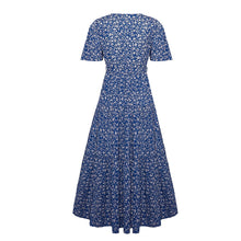 Load image into Gallery viewer, Casual V Neck Women Boho Style Summer Beach Long Dress