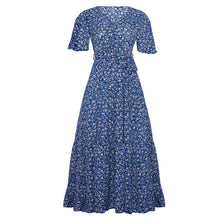 Load image into Gallery viewer, Casual V Neck Women Boho Style Summer Beach Long Dress