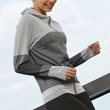 Load image into Gallery viewer, Splice Color Gym Workout Jackets Women Quick Dry Yoga Seamless Sport Fitness Coat Outwear Zipper Training Running Jacket Women's