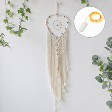 Load image into Gallery viewer, Star Moon Sun Dream Catcher Boho Home Wall Decor Girls Kids Nursery Garden Decoration Outdoor Gifts With Light
