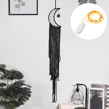 Load image into Gallery viewer, Star Moon Sun Dream Catcher Boho Home Wall Decor Girls Kids Nursery Garden Decoration Outdoor Gifts With Light