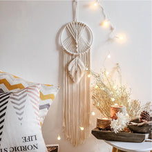 Load image into Gallery viewer, Star Moon Sun Dream Catcher Boho Home Wall Decor Girls Kids Nursery Garden Decoration Outdoor Gifts With Light