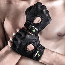 Load image into Gallery viewer, Summer men/women fitness gloves gym weightlifting cycling yoga bodybuilding training thin breathable non-slip half finger gloves