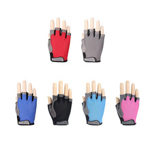 Load image into Gallery viewer, Summer men/women fitness gloves gym weightlifting cycling yoga bodybuilding training thin breathable non-slip half finger gloves -2