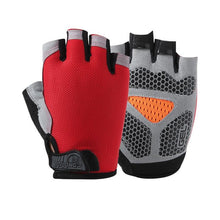 Load image into Gallery viewer, Summer men/women fitness gloves gym weightlifting cycling yoga bodybuilding training thin breathable non-slip half finger gloves -2