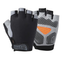 Load image into Gallery viewer, Summer men/women fitness gloves gym weightlifting cycling yoga bodybuilding training thin breathable non-slip half finger gloves -2