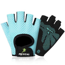 Load image into Gallery viewer, Summer men/women fitness gloves gym weightlifting cycling yoga bodybuilding training thin breathable non-slip half finger gloves