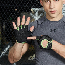 Load image into Gallery viewer, Summer men/women fitness gloves gym weightlifting cycling yoga bodybuilding training thin breathable non-slip half finger gloves