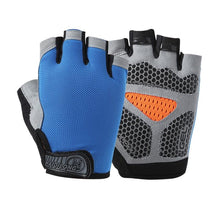 Load image into Gallery viewer, Summer men/women fitness gloves gym weightlifting cycling yoga bodybuilding training thin breathable non-slip half finger gloves -2