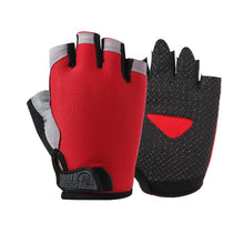 Load image into Gallery viewer, Summer men/women fitness gloves gym weightlifting cycling yoga bodybuilding training thin breathable non-slip half finger gloves -2