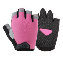 Load image into Gallery viewer, Summer men/women fitness gloves gym weightlifting cycling yoga bodybuilding training thin breathable non-slip half finger gloves -2