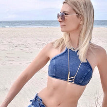 Load image into Gallery viewer, Separate Jean Bikini Swimming Suit