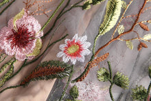 Load image into Gallery viewer, Seaside Holiday Beach Vintage Embroidered Mesh Dress