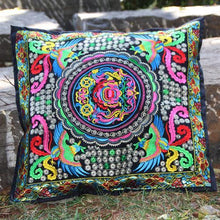 Load image into Gallery viewer, Ethnic Style Flower Embroidered Pillow Cover Cushion Cover