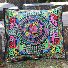 Load image into Gallery viewer, Ethnic Style Flower Embroidered Pillow Cover Cushion Cover