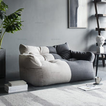 Load image into Gallery viewer, Two-seat Sofa Cover Giant Bean Bag Sofa Chair Cover No Filler Cotton Linen Lazy Sofa Couch Recliner Floor Seat Tatami
