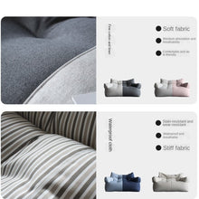 Load image into Gallery viewer, Two-seat Sofa Cover Giant Bean Bag Sofa Chair Cover No Filler Cotton Linen Lazy Sofa Couch Recliner Floor Seat Tatami